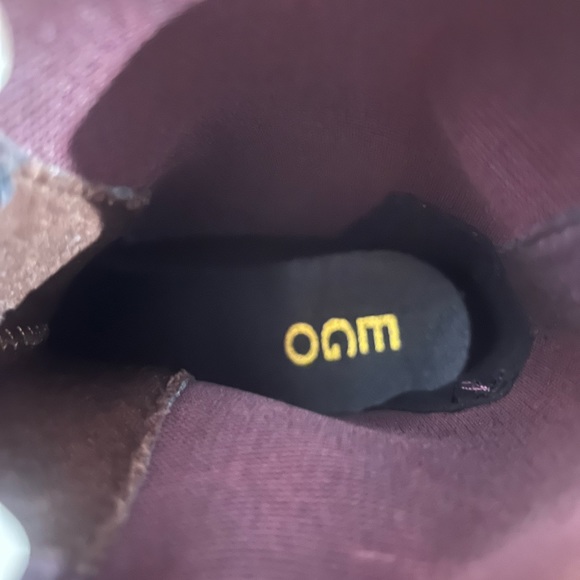 EGO STEELE CHUNKY SOLE ANKLE BIKER BOOT IN BROWN FAUX LEATHER - Picture 4 of 5